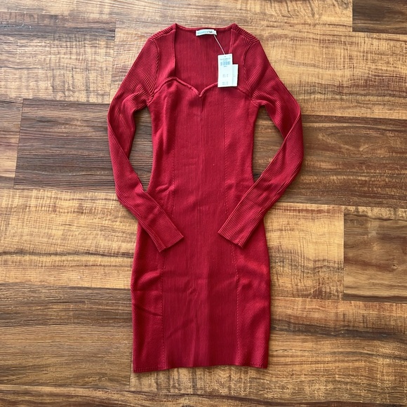 NWT! Red Sweater Dress - Picture 2 of 4